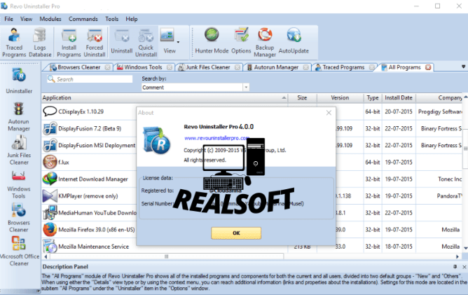 revo uninstaller pro lifetime license