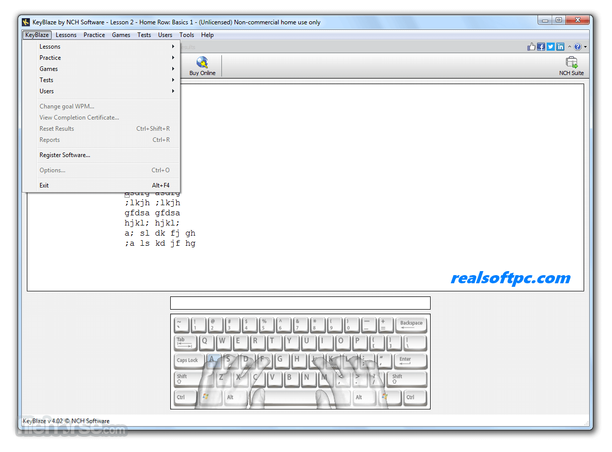 Keyblaze Typing Tutor Full Version 